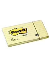 Bild Post-it linjerat 635 76x127mm gul 