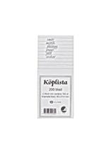 Bild Köplista 105x74mm linjerat 2/fp Blanketter diverse