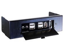 Bild BZ-U02B 5,25 Bezel With Multimedia I/O Ports - Black 