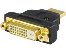 Bild HDMI-adapter, HDMI 19-pin hane till DVI-D hona 