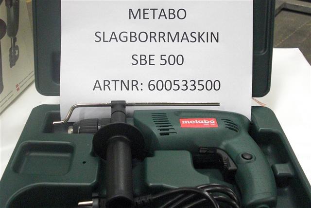 Bild SBE500 Metabo Slagborrmaskin 