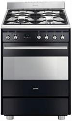 Bild Smeg Classic Spis 60 cm SNL61MFN5 Gashäll Svart