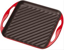 Bild Le Creuset Grillplatta 24 cm Röd