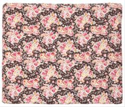 Bild Greengate Paisley Quiltat Överkast Brunt 140 X 200 cm