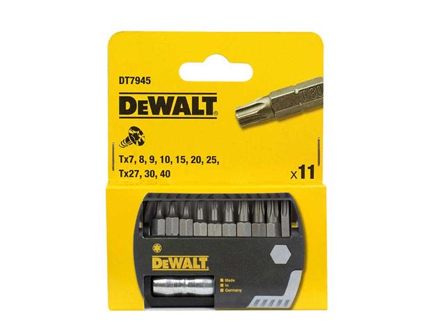 Bild DT7945 DeWalt Bitssats 11 x Torx Clicfix set ( T7#T40)