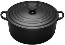 Bild Le Creuset Rund Gryta 34 cm 12,4L Svart Matt