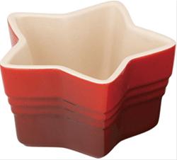 Bild Le Creuset Stjärnramekin Stengods 0,15l Röd