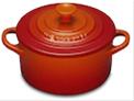 Bild Le Creuset Minigryta 0,25l 10 cm i stengods Vulkan