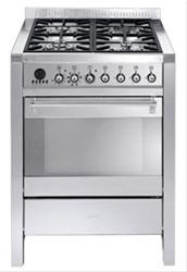 Bild Smeg Spis 70 cm Opera CS71-6 Gashäll Rostfri