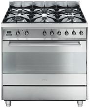 Bild Smeg Spis 90 cm C9GMX Gashäll Rostfritt - Smeg