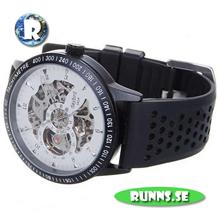 Bild Armbandsur Daybird - Skeleton Rubber (vit/silver)