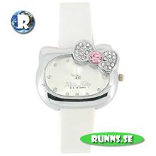 Bild Armbandsur Kitty - Rosett (vit)