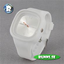 Bild Armbandsur Silicon - Gummiretro (vit/vit)