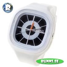 Bild Armbandsur Silikon - Gummiretro (svart/vit)