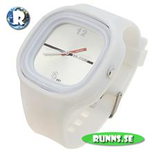 Bild Armbandsur Silikon - Gummiretro (vit/vit)