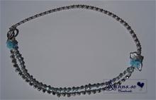 Bild Halsband - Viola (turkos/silver)