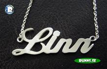 Bild Personligt Namnhalsband - Linn (925 silver)