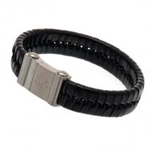 Bild Manchester United Läderarmband Single Plait