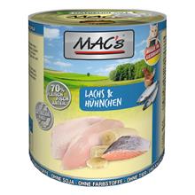 Bild Ekonomipack: MAC's Cat våtfoder 24 x 800 g - Lax & kyckling