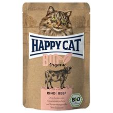 Bild Ekonomipack: Happy Cat Bio Pouch 24 x 85 g - Eko-nötkött