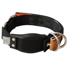 Bild WowWow Professional, svart hundhalsband - Stl. L: 46 - 66 cm halsomfång, B 35 mm