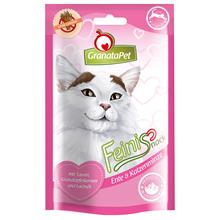 Bild Ekonomipack: 3 x 50 g GranataPet Feini kattgodis - Anka & kattmynta (3 x 50 g)