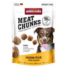 Bild Animonda Meat Chunks Medium / Maxi - Ekonomipack: 4 x 80 g Chicken Pur