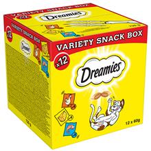 Bild Dreamies Mixbox (kyckling, ost, lax) - 12 x 60 g