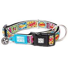 Bild Max & Molly Comic Smart ID halsband - Stl. M: 34-55 cm halsomfång, B 20 mm