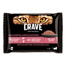 Bild Ekonomipack: Crave Cat Pouch Multipack 48 x 85 g - Paté Salmon & Chicken