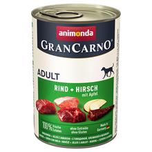 Bild Animonda GranCarno Original Adult 12 x 400 g - Nötkött & hjort med äpple