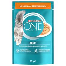 Bild Purina One Adult - 26 x 85 g Kyckling & gröna bönor