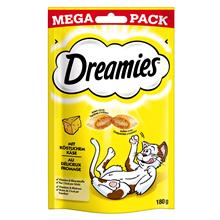 Bild Dreamies Cat Treats Big Pack 180 g - Blandpack: Ost, Kyckling, & Lax (6 x 180 g)