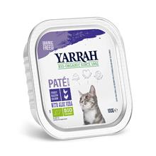 Bild Ekonomipack: Yarrah Organic 48 x 100 g - Blandpack I: Paté - Eko-kyckling & eko-kalkon + Lax