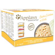 Bild Blandpack: Applaws kattmat Adult 12 x 70 g - Chicken Selection