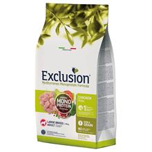 Bild Exclusion Mediterraneo Adult Large med kyckling Ekonomipack: 2 x 12 kg