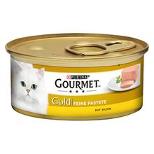 Bild Blandpack Gourmet Gold Fine Paté 48 x 85 g - Blandpack: Lamm, Anka, Tonfisk, Kyckling