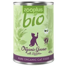 Bild Ekonomipack: zooplus Bio 24 x 400 g - Eko-gås med eko-pumpa