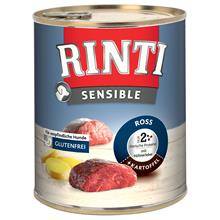 Bild Ekonomipack: RINTI Sensible 24 x 800 g - Häst, kycklinglever & potatis