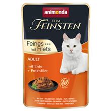 Bild Ekonomipack: Animonda Vom Feinsten Adult Mix Filet 18 x 85 g - Anka & kalkonfilé