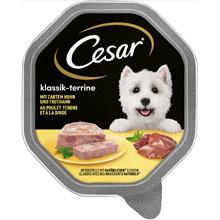 Bild Ekonomipack: Cesar 56 x 150 g portionsform - Classic Kyckling & kalkon