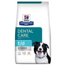 Bild Hill's Prescription Diet t/d Dental Care Chicken hundfoder - Ekonomipack: 2 x 10 kg