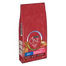 Bild Purina One Medium/Maxi Adult Beef & Rice - Ekonomipack: 2 x 7 kg