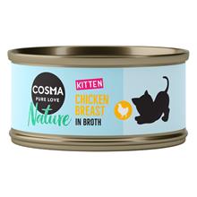 Bild Cosma Nature Kitten 6 x 70 g - Kyckling