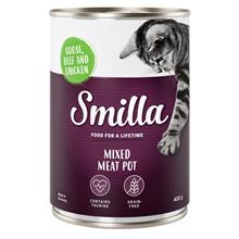 Bild Smilla Mixed Meat Pot 6 x 400 g - Gås, nötkött & kyckling