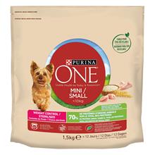 Bild Purina One Mini Weight Control / Sterilised Turkey & Rice - Ekonomipack: 18 kg (12 x 1,5 kg)