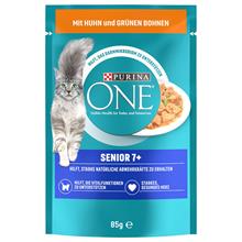 Bild Purina ONE Senior 7+ Kyckling - 52 x 85 g Kyckling