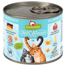 Bild Ekonomipack: GranataPet DeliCatessen 24  x 200 g - Lax & kalkon