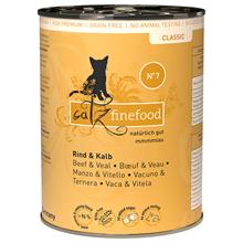 Bild Ekonomipack: catz finefood på burk 12 x 400 g - Nötkött & kalv