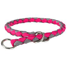 Bild Trixie Cavo Pull Stop halsband, fuchsia/grafit - Stl. M-L: 43-51 halsomfång, ø 18 mm